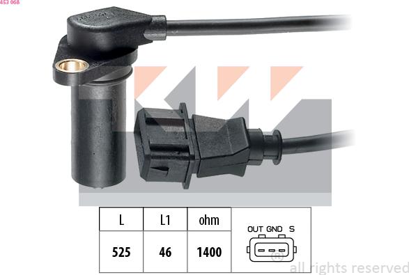 KW 453 068 - Senzor impulsuri, arbore cotit aaoparts.ro