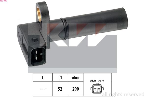 KW 453 035 - Senzor impulsuri, arbore cotit aaoparts.ro