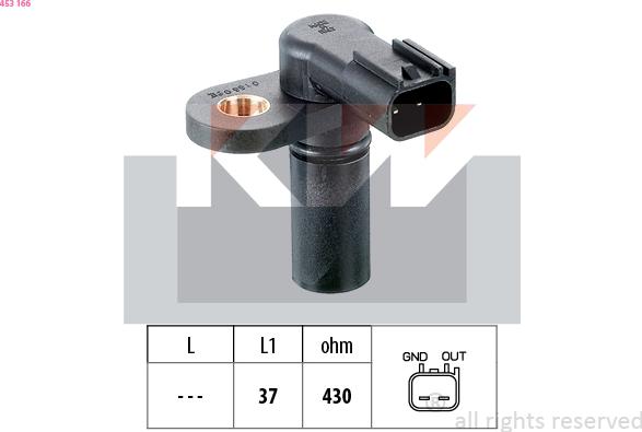 KW 453 166 - Senzor,pozitie ax cu came aaoparts.ro