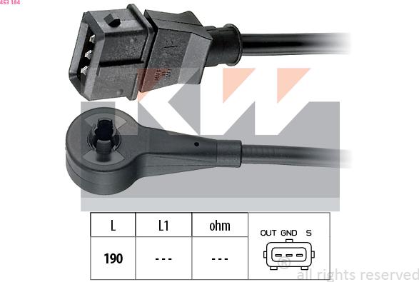 KW 453 184 - Senzor impulsuri, arbore cotit aaoparts.ro