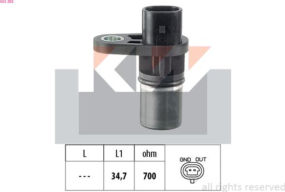 KW 453 292 - Senzor impulsuri, arbore cotit aaoparts.ro