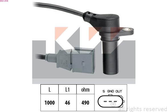 KW 453 218 - Senzor impulsuri, arbore cotit aaoparts.ro