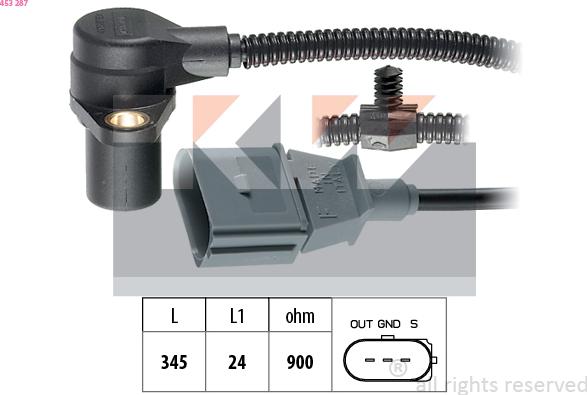 KW 453 287 - Senzor impulsuri, arbore cotit aaoparts.ro