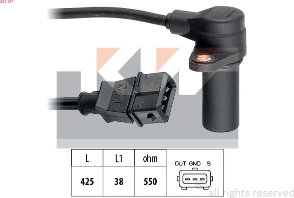 KW 453 271 - Senzor impulsuri, arbore cotit aaoparts.ro