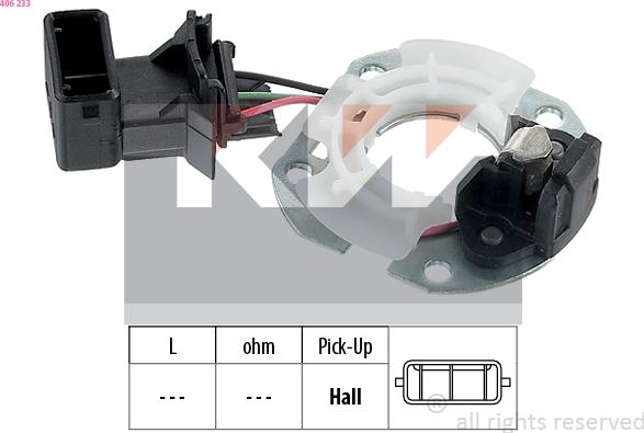 KW 406 233 - Senzor,impulsuri aprindere aaoparts.ro