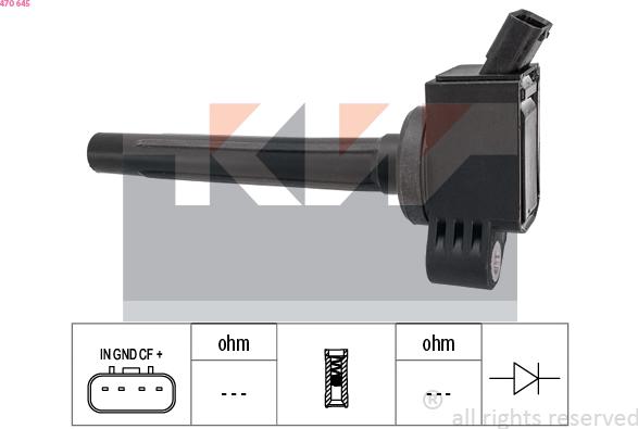 KW 470 645 - Bobina de inductie aaoparts.ro