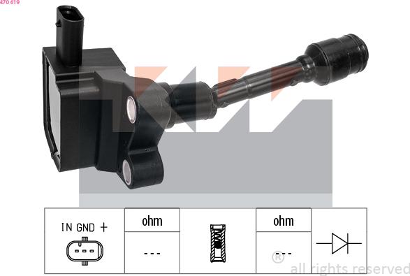 KW 470 619 - Bobina de inductie aaoparts.ro