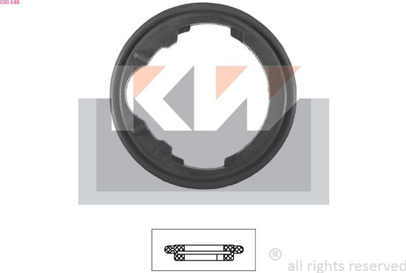 KW 590 548 - Garnitura termostat aaoparts.ro