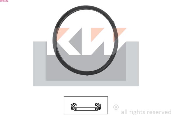 KW 590 532 - Garnitura termostat aaoparts.ro