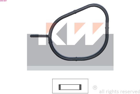 KW 590 697 - Garnitura termostat aaoparts.ro