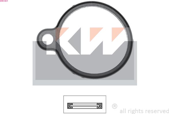 KW 590 651 - Garnitura termostat aaoparts.ro
