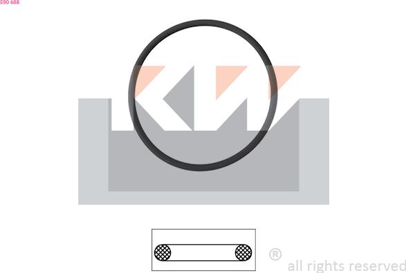 KW 590 688 - Garnitura termostat aaoparts.ro