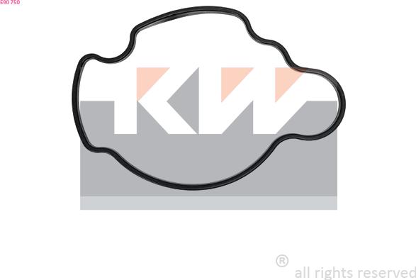 KW 590 750 - Garnitura, carcasa termostat aaoparts.ro