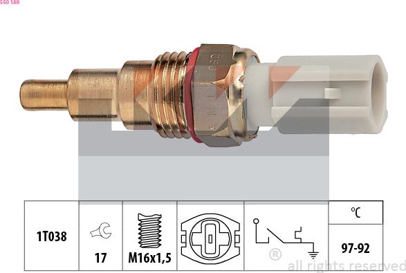 KW 550 189 - Comutator temperatura, ventilator radiator aaoparts.ro