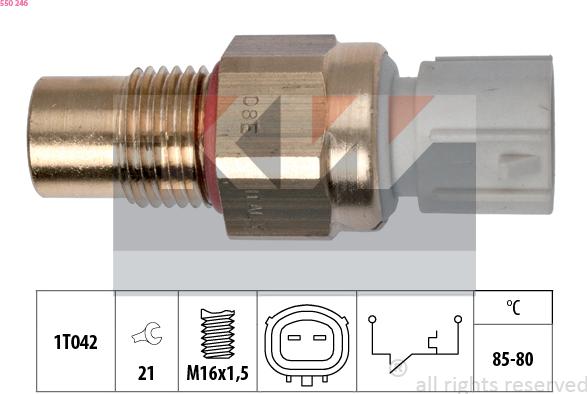 KW 550 246 - Comutator temperatura, ventilator radiator aaoparts.ro