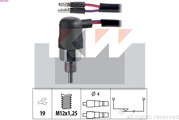 KW 560 047 - Comutator, lampa marsalier aaoparts.ro