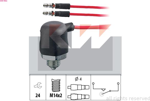 KW 560 062 - Comutator, lampa marsalier aaoparts.ro