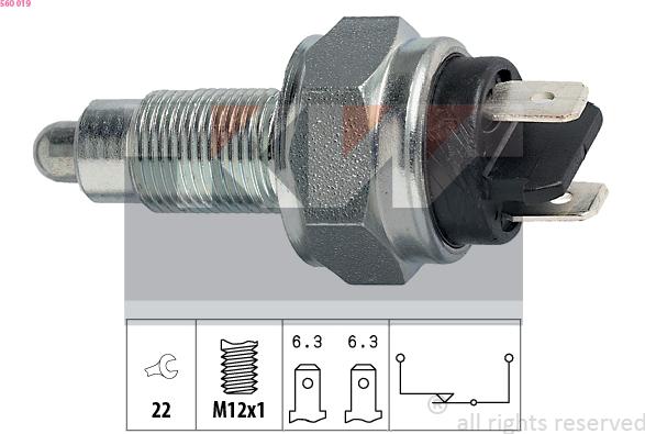 KW 560 019 - Comutator, lampa marsalier aaoparts.ro