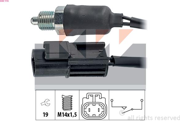 KW 560 116 - Comutator, lampa marsalier aaoparts.ro