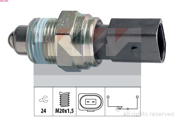 KW 560 205 - Comutator, lampa marsalier aaoparts.ro