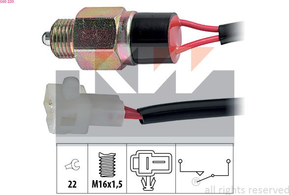 KW 560 220 - Comutator, lampa marsalier aaoparts.ro