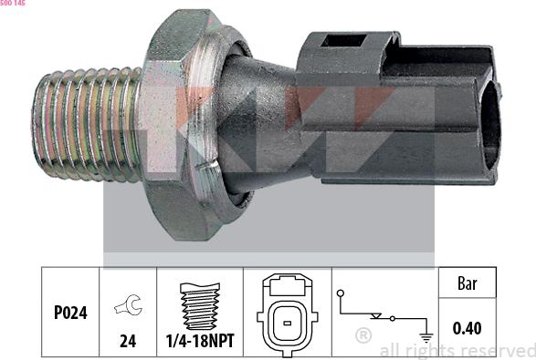 KW 500 145 - Senzor,presiune ulei aaoparts.ro