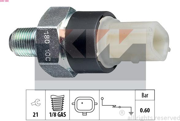 KW 500 180 - Senzor,presiune ulei aaoparts.ro