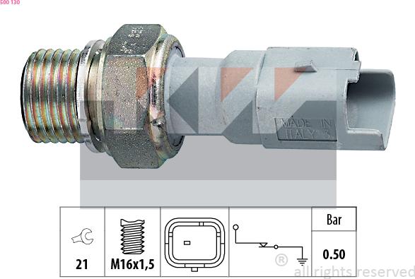 KW 500 130 - Senzor,presiune ulei aaoparts.ro