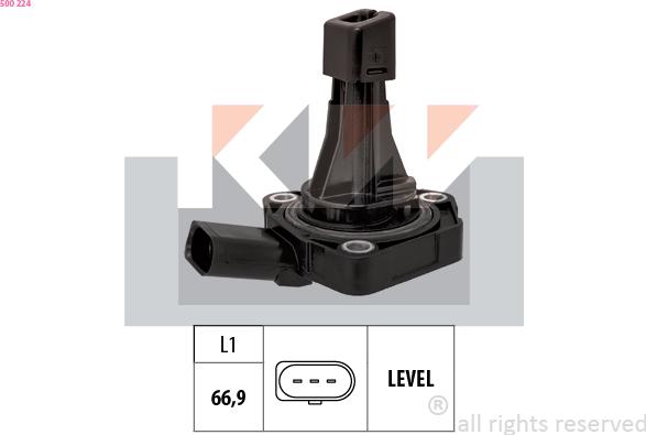 KW 500 224 - Senzor,nivel ulei motor aaoparts.ro