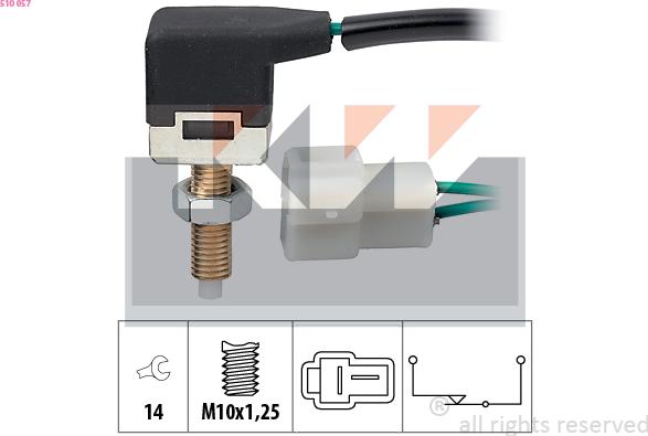 KW 510 057 - Comutator lumini frana aaoparts.ro
