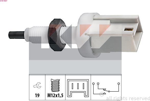 KW 510 067 - Comutator lumini frana aaoparts.ro