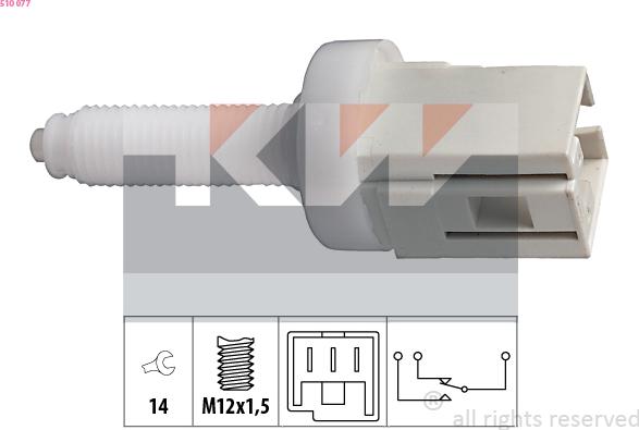 KW 510 077 - Comutator lumini frana aaoparts.ro
