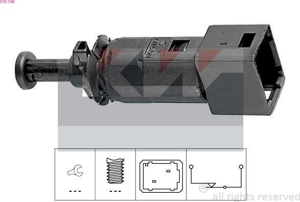 KW 510 148 - Comutator lumini frana aaoparts.ro