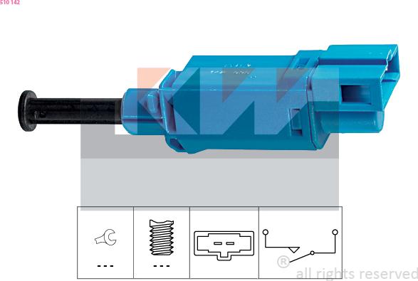 KW 510 142 - Comutator lumini frana aaoparts.ro