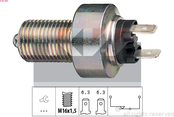 KW 510 201 - Comutator lumini frana aaoparts.ro