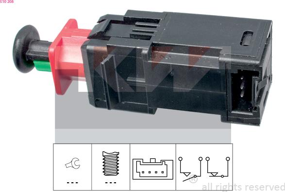 KW 510 208 - Comutator lumini frana aaoparts.ro