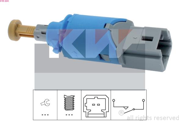 KW 510 224 - Comutator lumini frana aaoparts.ro