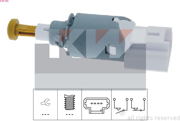 KW 510 225 - Comutator lumini frana aaoparts.ro