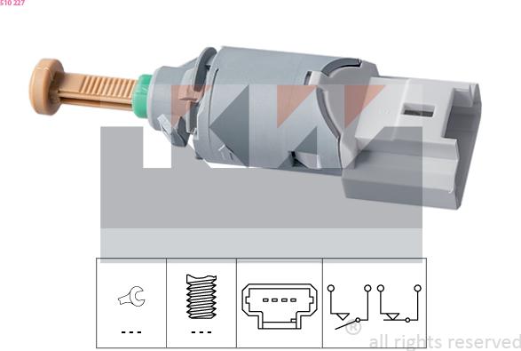 KW 510 227 - Comutator lumini frana aaoparts.ro