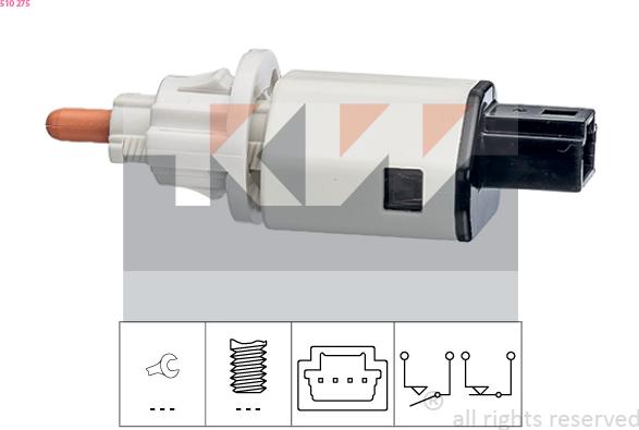 KW 510 275 - Comutator lumini frana aaoparts.ro