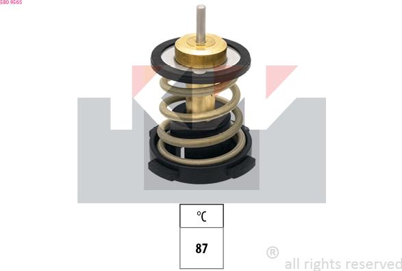 KW 580 956S - Termostat,lichid racire aaoparts.ro