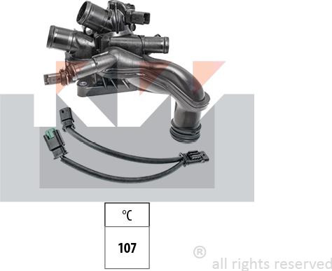 KW 580 865 - Termostat,lichid racire aaoparts.ro