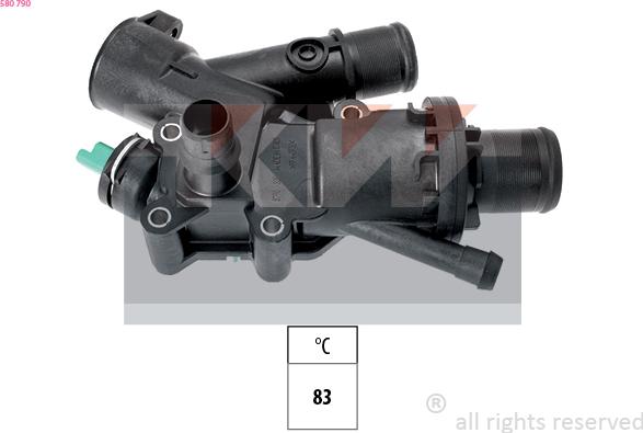 KW 580 790 - Termostat,lichid racire aaoparts.ro