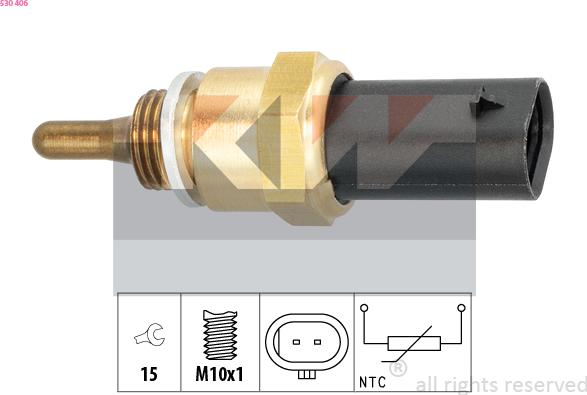 KW 530 406 - Senzor,temperatura ulei aaoparts.ro