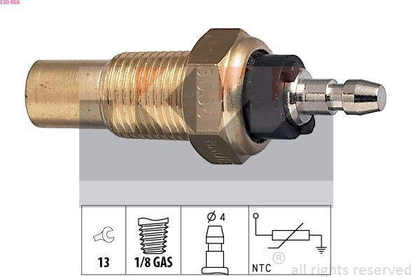 KW 530 056 - Senzor,temperatura lichid de racire aaoparts.ro
