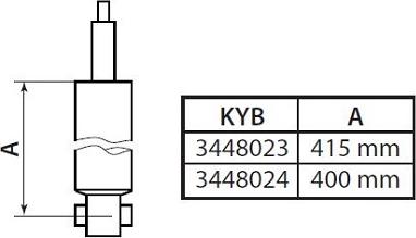 KYB 3448023 - Amortizor aaoparts.ro