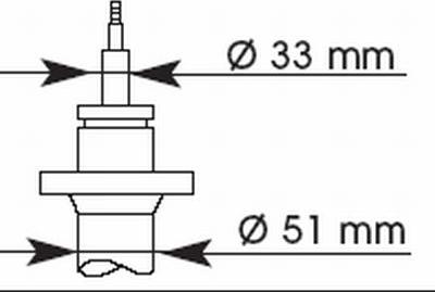 KYB 324016 - Amortizor aaoparts.ro