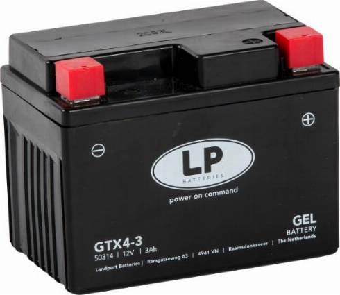 LandportBV MG GTX4-3 - Baterie de pornire aaoparts.ro