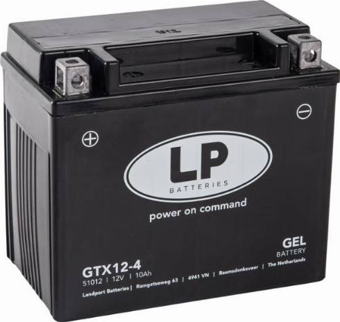 LandportBV MG GTX12-4 - Baterie de pornire aaoparts.ro