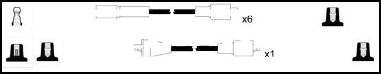 LEMARK HOES566 - Set cablaj aprinder aaoparts.ro